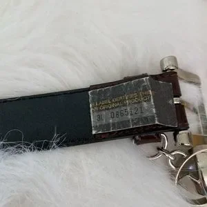Rare Authentic Vintage Paloma Picasso Brown Belt with silver buckle and charm Paloma Picasso | Accessories | Rare Authentic Vintage Paloma  main image 2